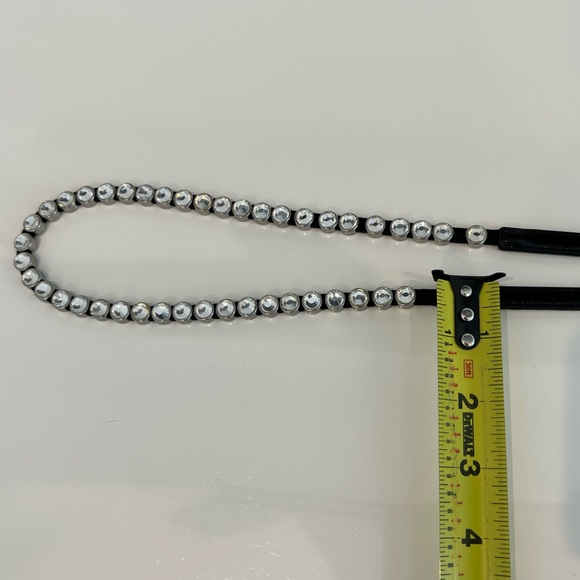 BLACK EMBELLISHED PEG HOLE O/S BELT NWOTS! main image 9